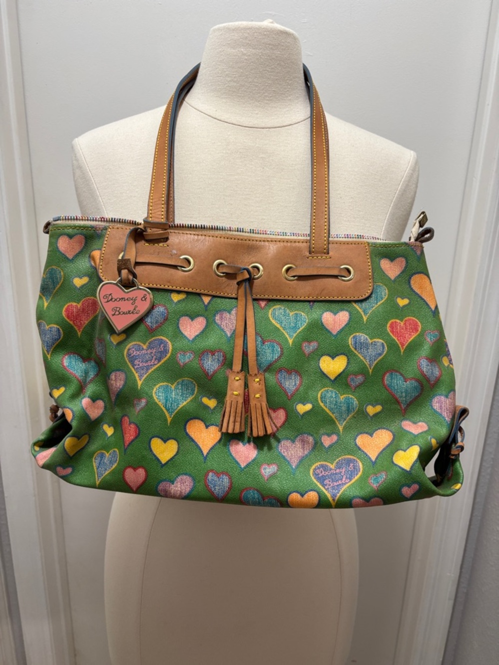 Dooney & Bourke Y2K Scribble Hearts Bag